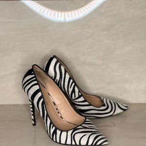 Zebra Print Women's Heels